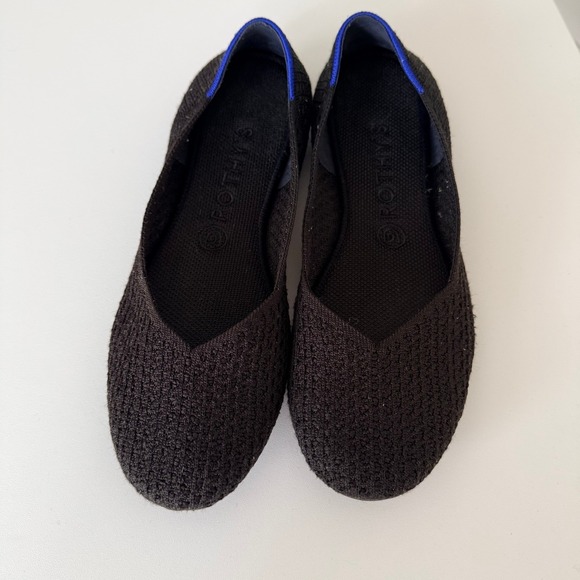 Rothy's Shoes - Rothy's The Point Black Knit Ballet Flats Women's Shoes Size 9